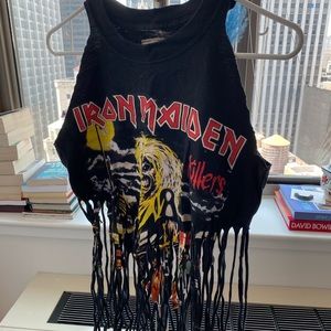 LF Vintage Crop Tank w fringe